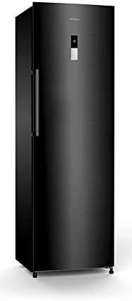 CV-19DST Infiniton vrieskast, verticaal (A++, zwart, geen vorst, hoogte 185 cm, 282 liter, omkeerbare deur, regelbare thermostaat, vrijstaand)