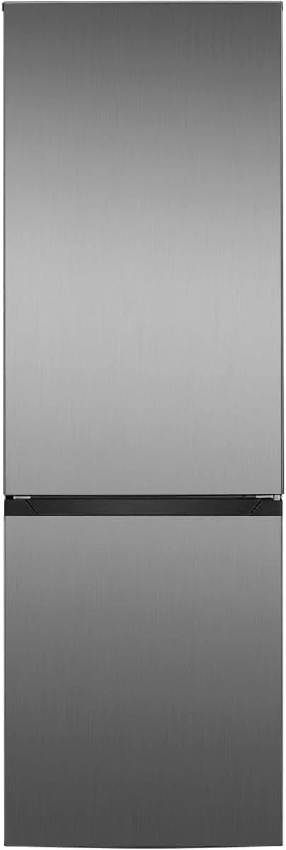 Bomann, 315 liter roestvrijstalen koelkast en vriezer KG7357-Inox, 219 liter koelkast, 96 liter vriezer, temperatuurregeling, visueel alarm