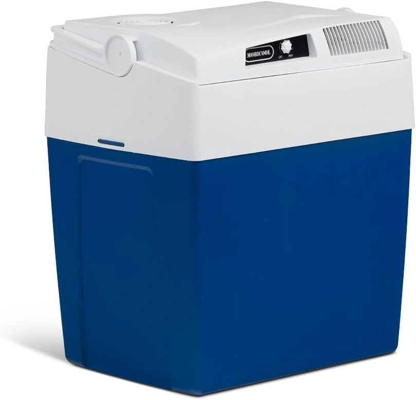 MOBICOOL ME27 elektrische koelbox 26 liter, 12V en 230V, Draagbare camping koelbox voor auto, vrachtwagen en outdoor gebruik