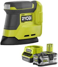 Ryobi Driehoekige schuurmachine 18V One, RPS18-0, 1 accu 5,0 Ah, 1 snellader RC18120-150, bruin