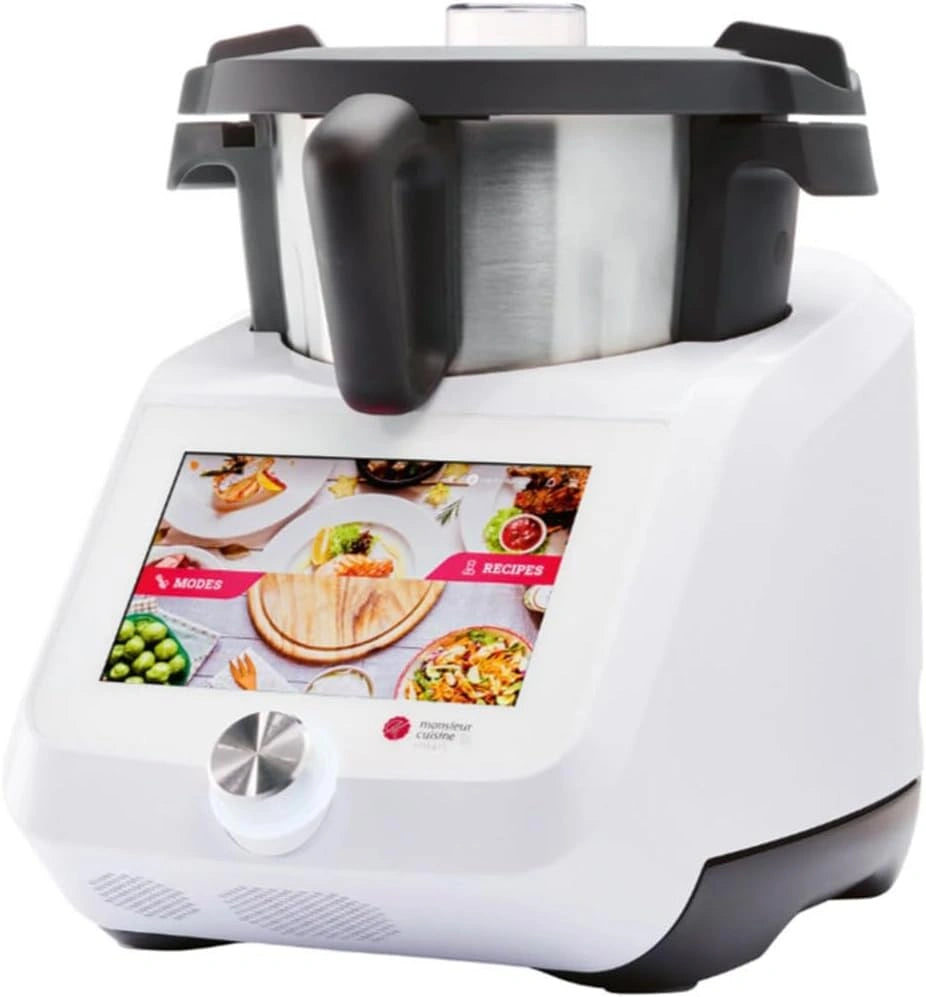 SILVERCREST® keukenmachine mixer Monsieur Cuisine Smart SKMS 1200 A1, 1200W, 8-inch scherm, wifi, 3 liter bowl, Zilver