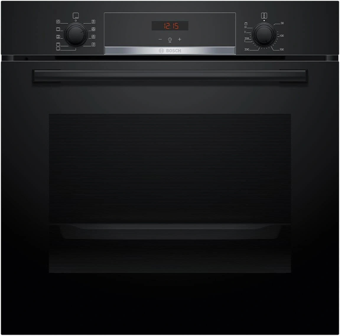 Bosch HBA514BB3, Serie 4, inbouwoven, 60 x 60 cm, led-scherm-bediening, hydrolytische reinigingshulp
