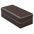 Moderner PU-Leder Sitzbankhocker für Schlafzimmer oder Wohnzimmer, rechteckig, 120x45x40cm