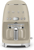 Smeg, Filterkoffiezetapparaat DCF02MLMEU, aroma- en autostartfunctie, glazen kan voor maximaal 12 kopjes, 2 intensiteitsniveaus, Keep Warm-modus