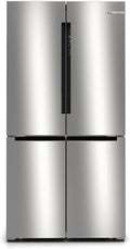 Bosch Serie 6 KFN96APEA amerikaanse koelkast Vrijstaand 605 l E Metallic, Zilver