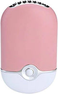 ThreeH F015 Airconditioner-ventilator, luchtreiniger, luchtbevochtiger, stil, USB, reismodel, oplaadbaar, lichtroze, beige