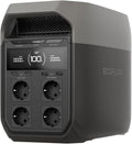 ECOFLOW DELTA 3 Draagbaar energiestation, 1024 Wh, zonnegenerator, LiFePO₄-accu, in 30 min. van 0 tot 70% snelladen, uitbreidbaar tot 5 kWh