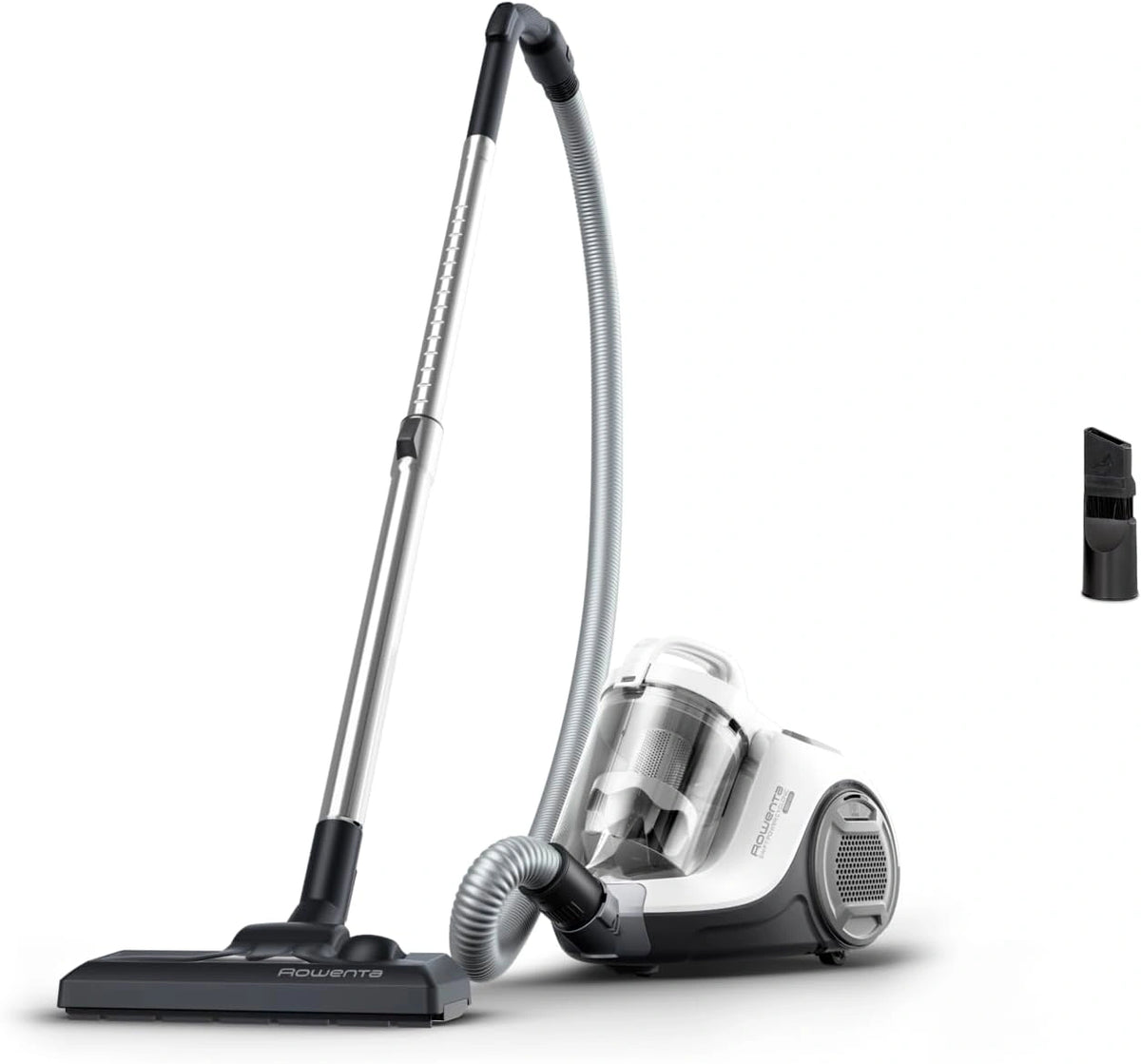 Rowenta Swift Power Cyclonic Stofzuiger zonder Zak, Compact Ontwerp RO2917, zilver