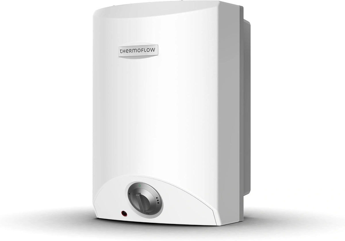 Thermoflow OT 10 boilers, drukloos, warmwaterboiler, 10 l opslagvolume, elektrische warmwaterboiler G 1/2 inch aansluiting, 35-75 °C
