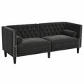 Elegantes Chesterfield Sofa, 2-Sitzer, Klassisches Design in Schwarz, Polsterkomfort für Ihr Wohnzimmer