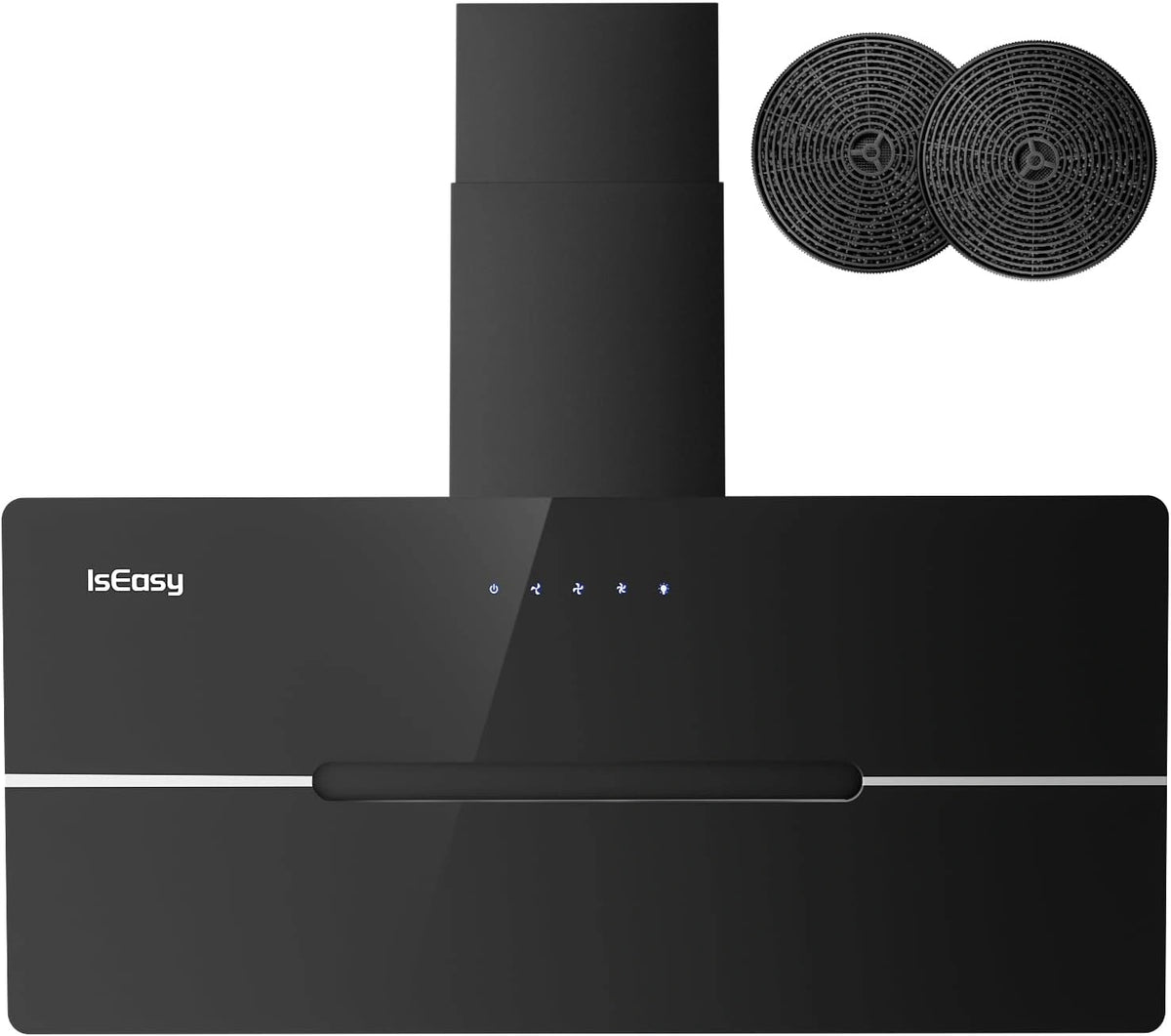IsEasy Afzuigkap, 578 m³/h, Energieklasse A++, 58 dB (4019201), zwart/bruin