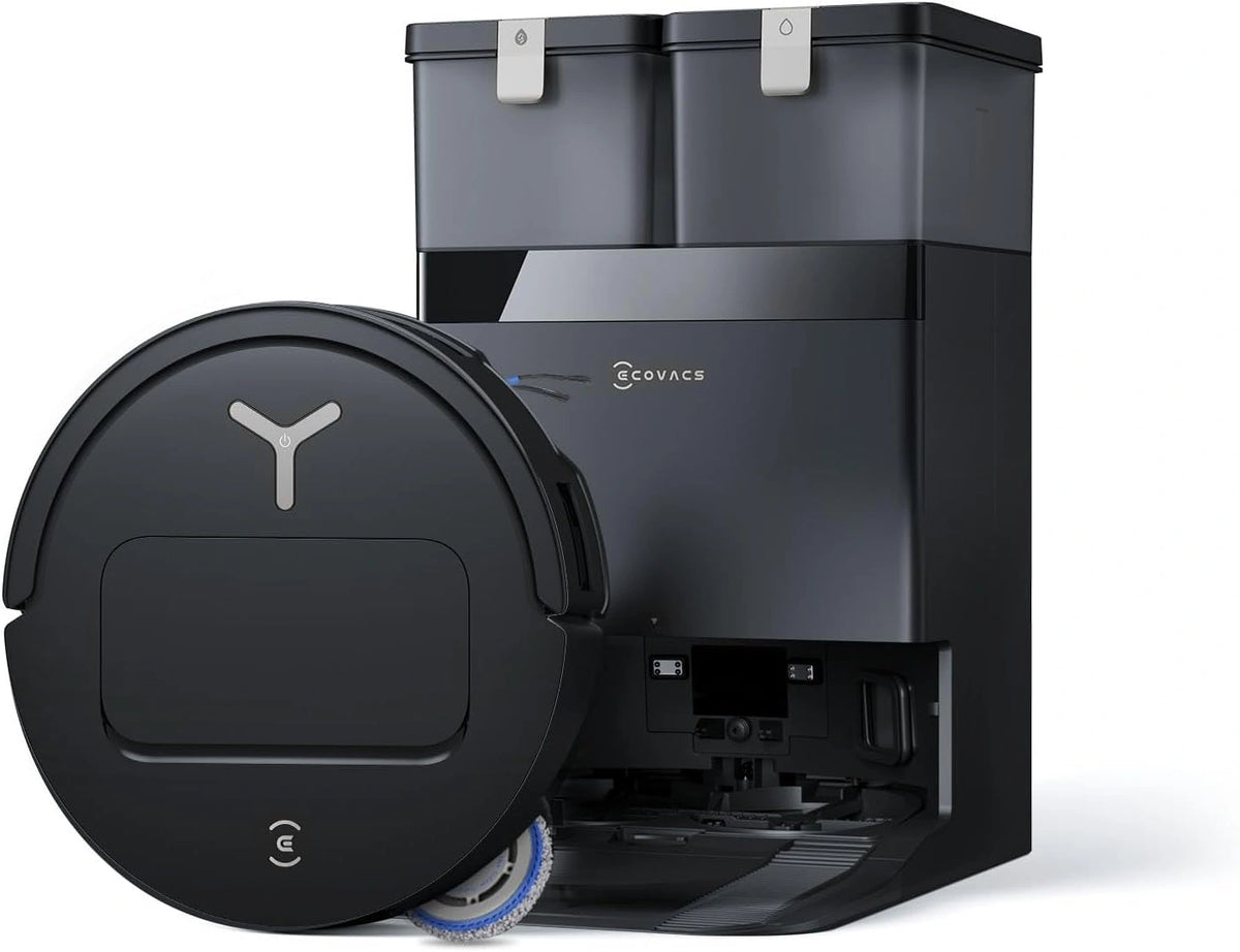 ECOVACS DEEBOT T50 OMNI Gen3-robotstofzuiger en -dweil, 25.000 Pa stofzuiger-dweil. Uitschuifbare zijborstel, ZeroTangle 3.0