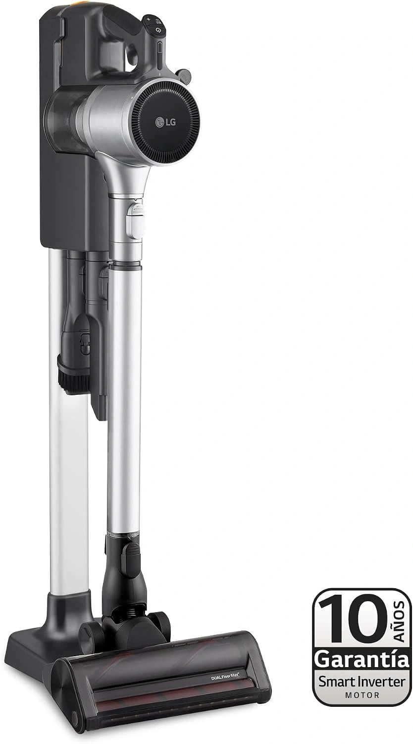 LG A9K-CORE3S Stofzuiger, compressor 260 W, met dubbele accu en stofcompressiesysteem, zilver