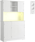 Xbro Keukendressoir, wit, keukenkast 5 deuren, 107 x 40 x 172 cm