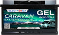 Electronicx CARAVAN EXTREME uitvoering 100Ah / C100 / 12V GEL verbruiksbatterij, 100 Ah, 12 volt accu camper, bestelwagen, boot, marine