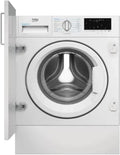 WIT8A4BW Wasmachine, 8 kg, inbouw, 1400 omwentelingen, energieklasse A, zilver