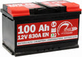 Autoaccu origineel SMC, merk Speed L4 100Ah 12 V 830 A, met pluspool rechts, zwart