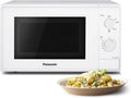 Panasonic NN-E20JWMEBG Magnetron met Glazen Draaiplateau, 20 l, 800 W, Ontdooistand, 5 Vermogensstanden, Timer, Wit