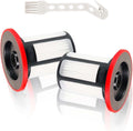 2 filters compatibel met Bosch Unlimited 6 stofzuiger accessoires, wit