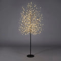 EDG Enzo De Gasperi verlichte kerstboom met 1300 leds, zwart, 210 cm, metaal