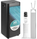 SereneLife Mobiele Airco 9000 BTU, Draagbare Airconditioning met Koelen, Ventilator en Ontvochtiger