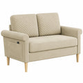 Vesgantti 2-Sitzer Sofa, Kompakte Stoffcouch mit Armlehnen, Ideal für Wohnzimmer, Wohnung oder Büro, Leichte Montage 123x70x88 CM