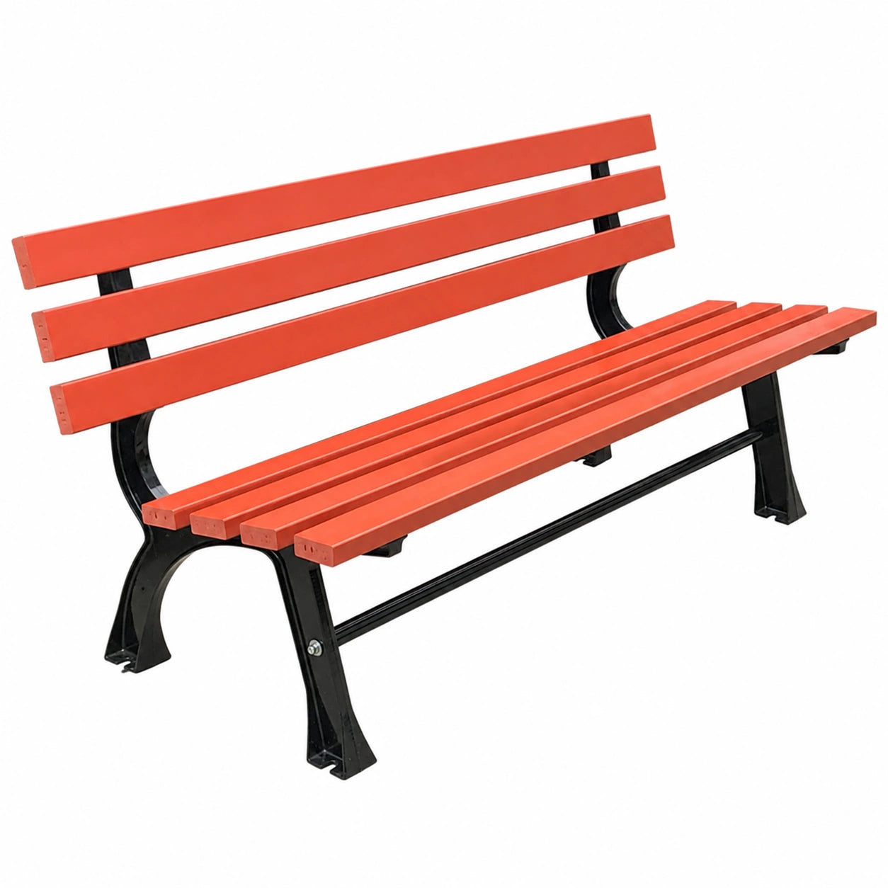 Gartenbank aus Gusseisen für Terrasse, wetterfest und dekorativ