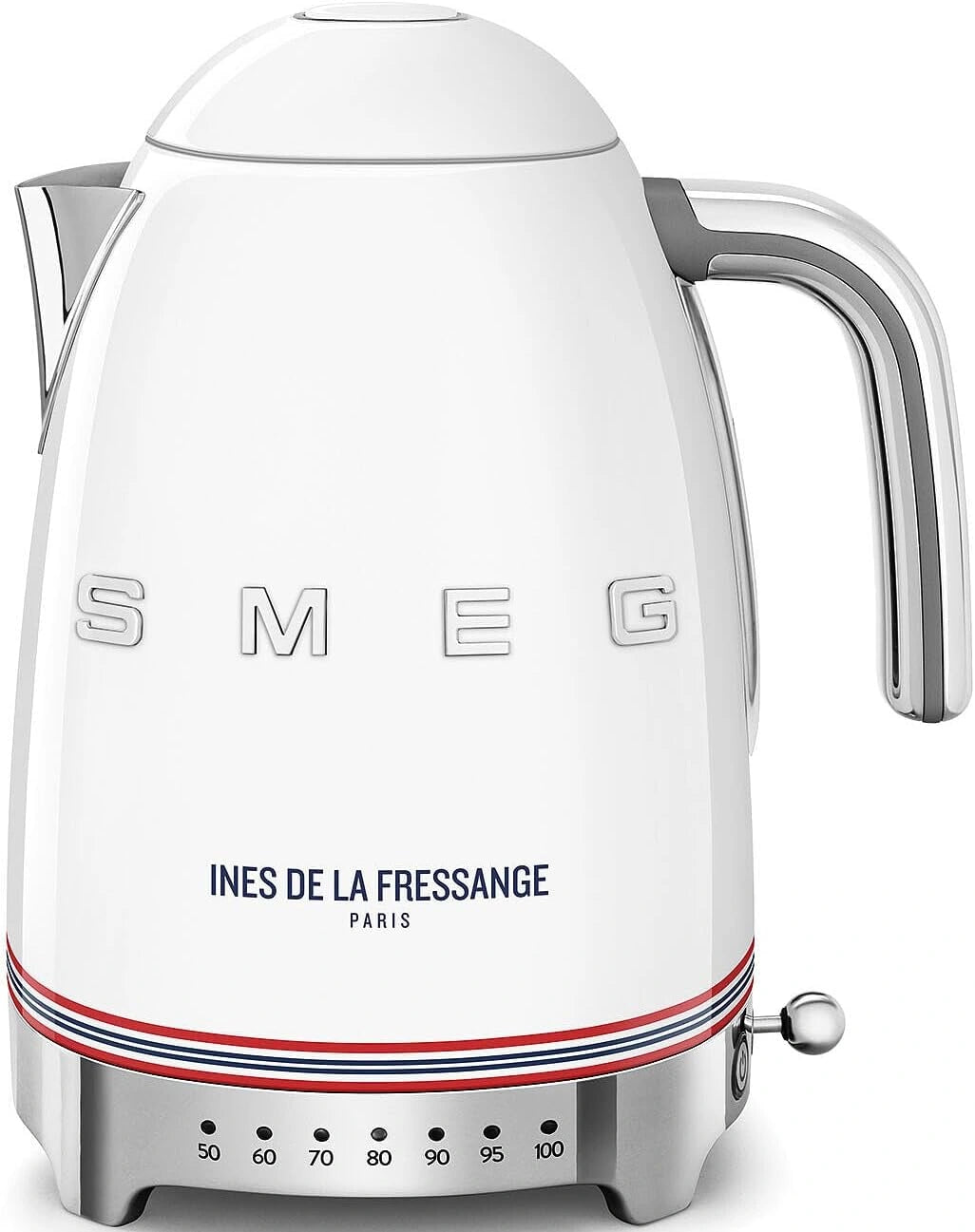 Smeg, KLF04IDFEU Waterkoker met variabele temperatuur, 1,7 l, meerdere temperaturen, wasbaar antikalkfilter, automatische veiligheidsuitschakeling