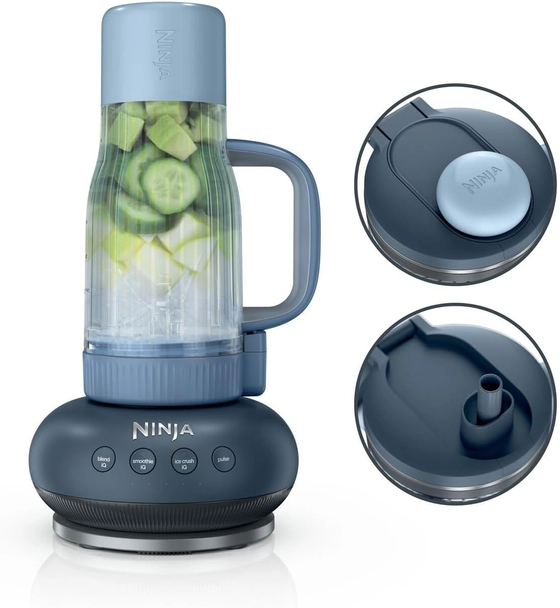 Ninja BlendBoss mixer met draagbare beker, DB351EUCY, grijs
