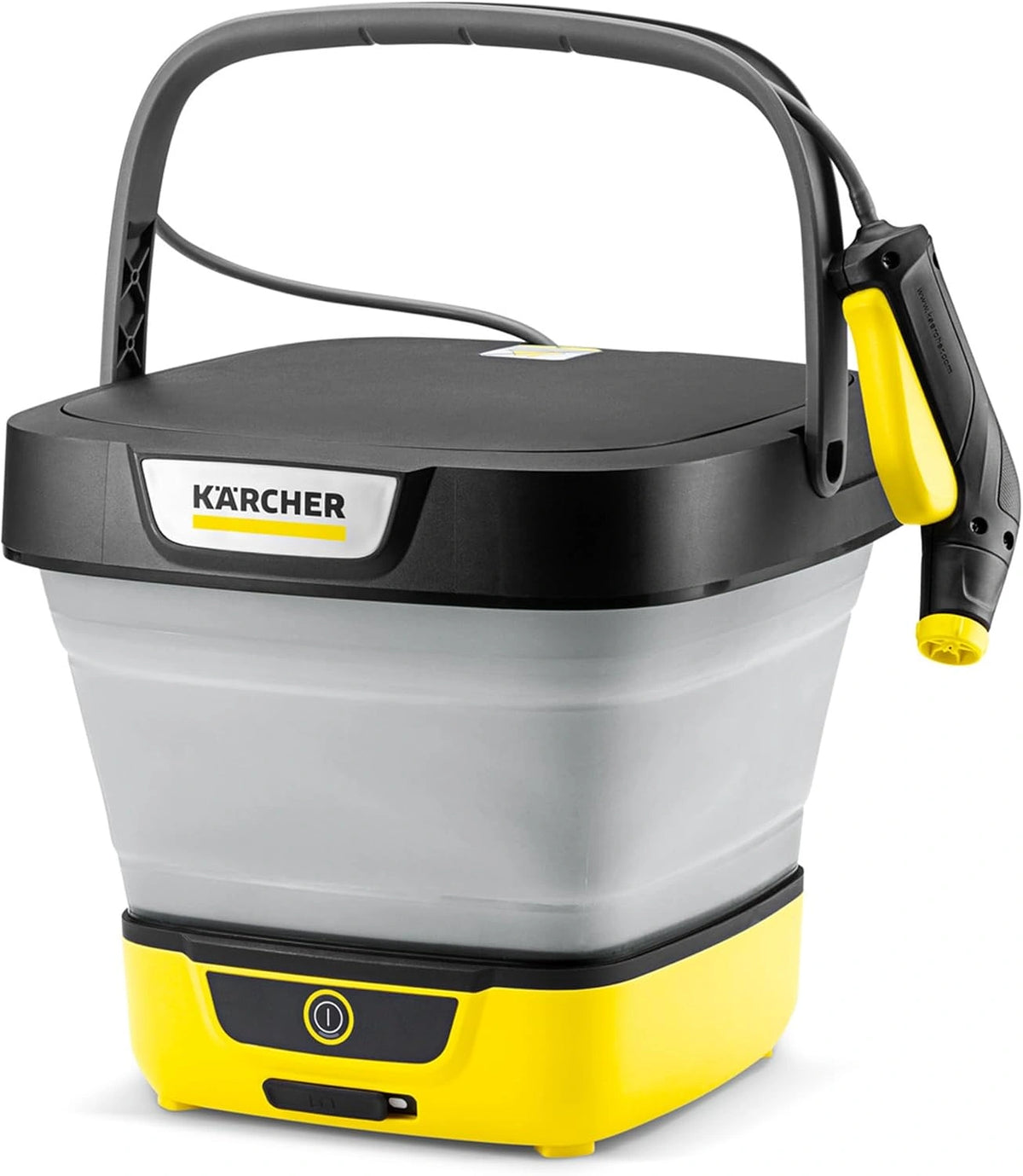 Kärcher mobiele outdoor cleaner OC 3 Foldable, mobiele reiniging voor fiets, kamperen en tuin, lage druk, lithium-ion accu, opvouwbare watertank: 8 l