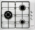 CATA GI 6021 X gaskookplaat. Functioneel ontwerp, 3 gasbranders, hoge prestaties. Geïntegreerde elektrische ontsteking. Veiligheid gegarandeerd