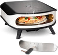 Cozze® 17' gas pizzaoven 6,0 kW met roterende pizzasteen Ø42,5 cm en deur, ingebouwde thermometer, 30 mbar, grijs