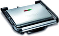 Tefal Inicio Grill contactgrill 2000 W, geribbelde platen, zilver GC241D