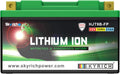 SKYRICH, Batterie Moto 12V Lithium Ion LT9B-BS Sans Entretien, Dim.150 x 65 x 92mm, zwart/groen
