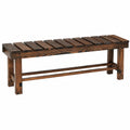 Robuste Outdoor-Sitzbank ohne Rückenlehne für Garten und Terrasse, 90cm bis 150cm, Wetterfest und bis 150 kg belastbar