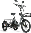 AG1 Pro Elektrische driewieler, inklapbaar, voor volwassenen, 48 V, 20 Ah accu, 3 wielen, 100 km bereik, zwart