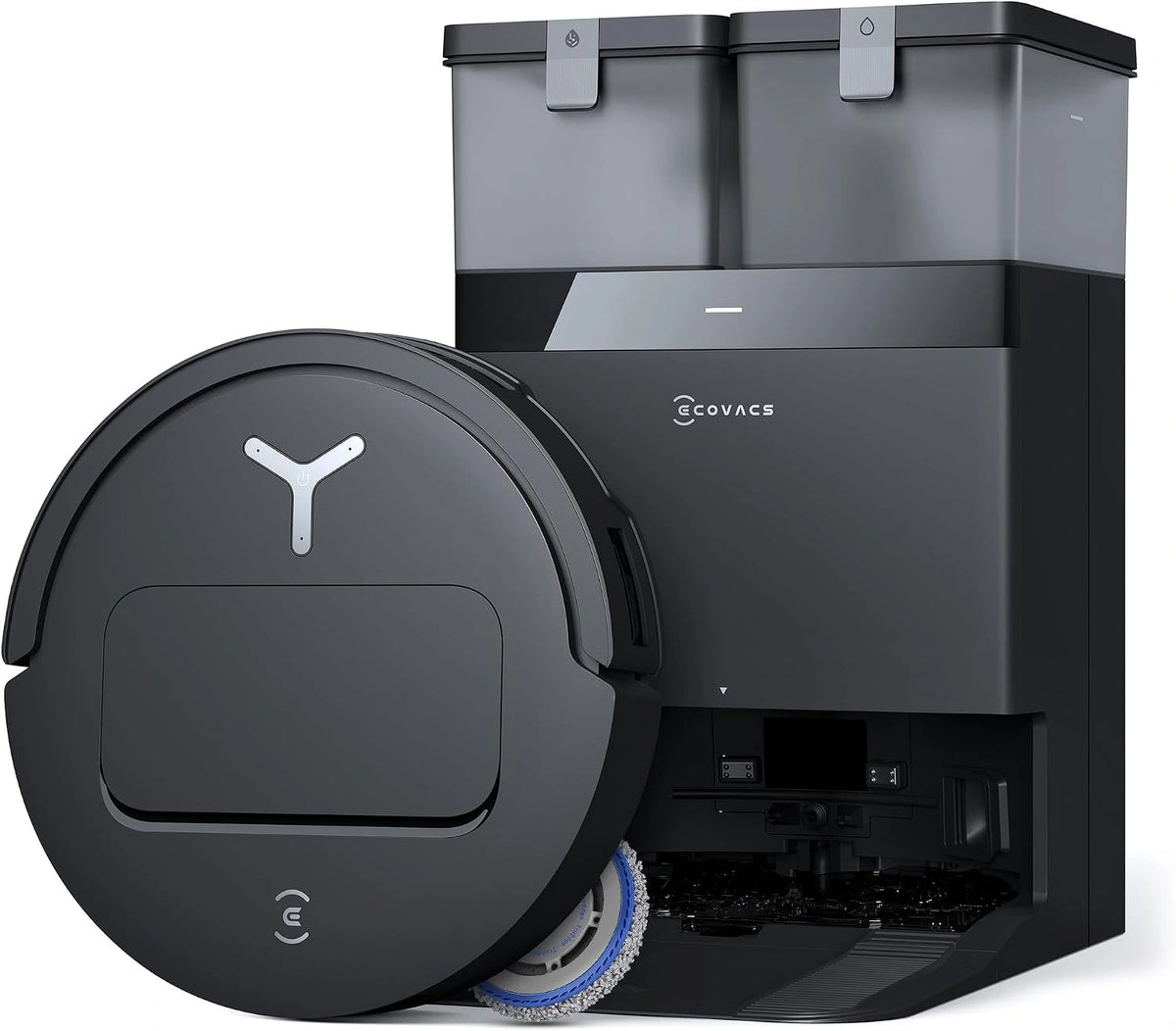 ECOVACS DEEBOT T50 PRO Omni Gen3 Robotstofzuiger met dweilfunctie, 25.000 Pa, AIVI 3D 3.0, automatische toevoeging v. reinigingsoplossing