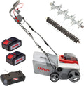 IKRA accu verticuteerder gazonbeluchter 3-in-1 IAVL 2-2040, breedte 40 cm, grijs