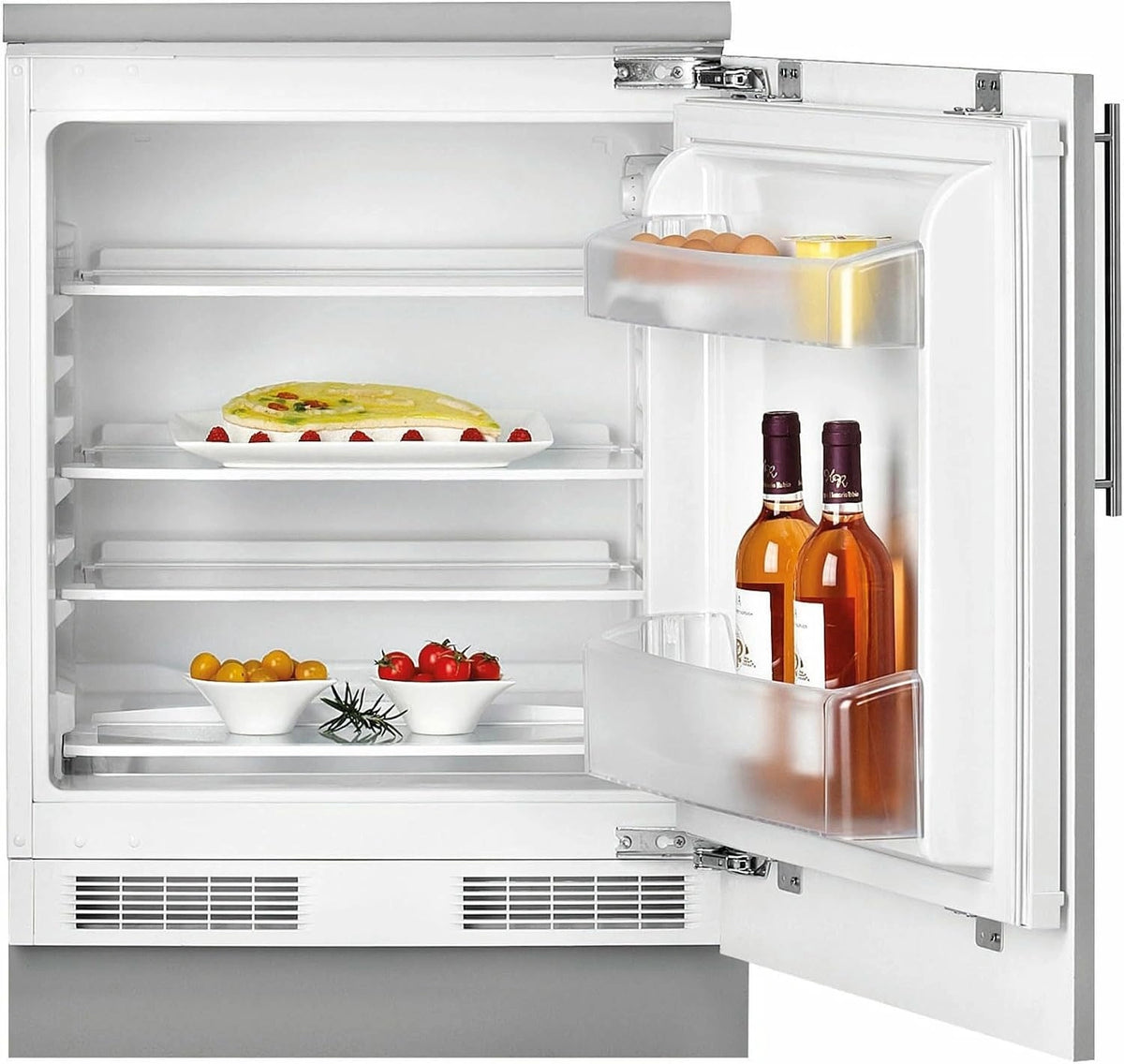 Teka TKI3 145 D Inbouwkoelkast Defrost, 82 cm, onderbouwplaat, 1 deur, regelbare thermostaat, totale capaciteit 130 l, ledverlichting, wit [