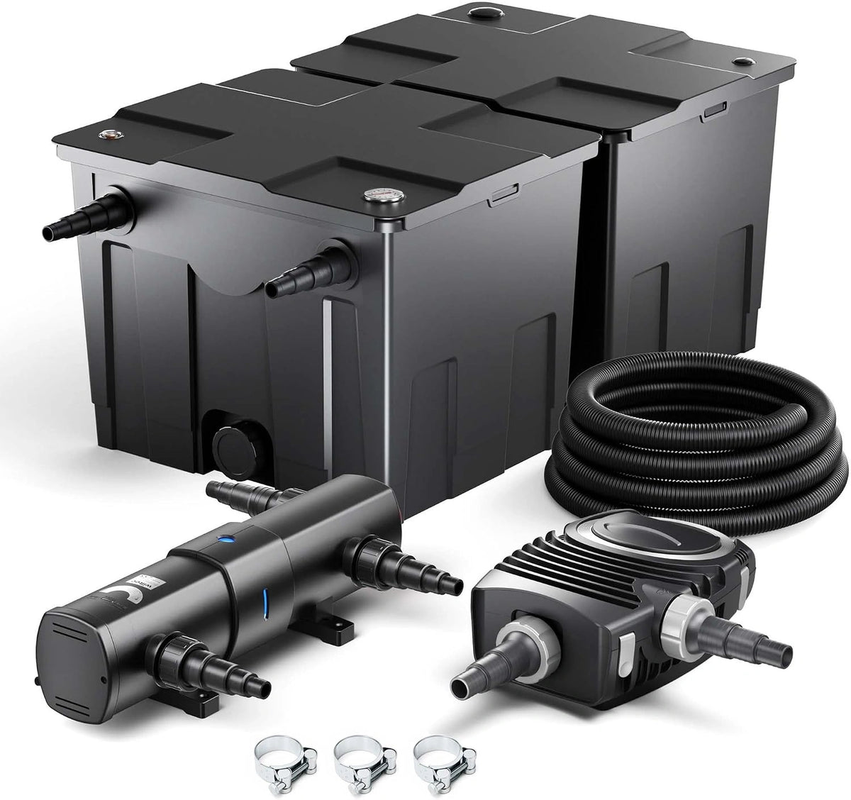 SunSun CBF-350B CUV-236 36W set NEO10000 pomp slang vijverfilterset, wit