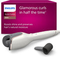 Philips Automatische krultang 8000-serie, krultang met MoistureProtect-technologie, 27 verschillende stylingopties, wit, model BHB878/00