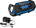Bosch Professional 18V System accu-bouwplaatsradio GPB 18V-2SC (ontvangst via DAB+, Bluetooth, FM en AUX, inclusief voeding, AUX-kabel