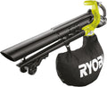 RYOBI, 18 Volt ONE+ draadloze stofzuigmachine en -versnipperaar, Borstelloos, 201 km/u, OBV18, zwart