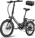 Fafrees Elektrische Fiets, 20 Inch Opvouwbare Elektrische Stadsfiets, 250 W Motor, 36 V 16,75 AH Batterij, Elektrische Fiets voor Volwassenen