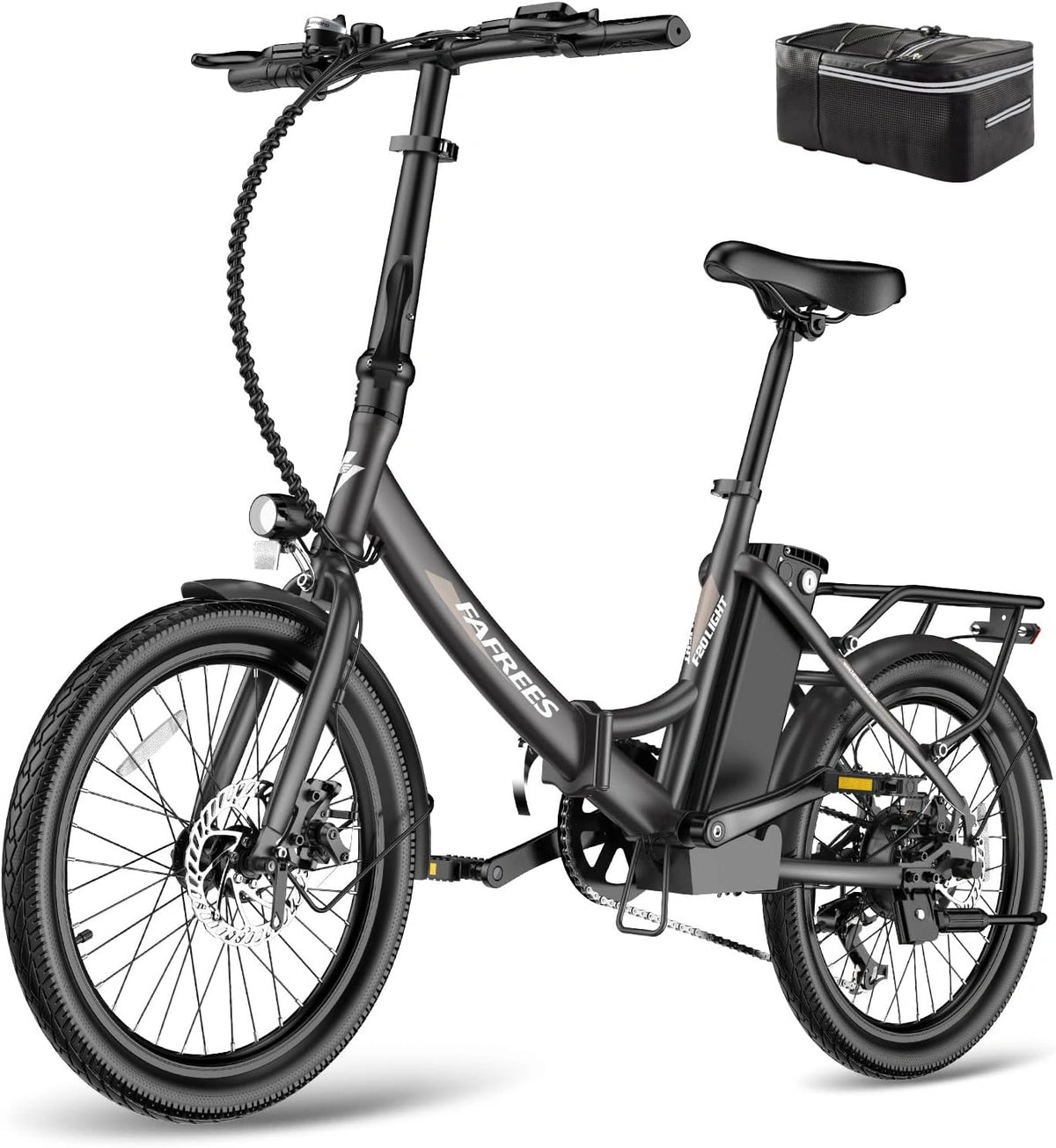 Fafrees Elektrische Fiets, 20 Inch Opvouwbare Elektrische Stadsfiets, 250 W Motor, 36 V 16,75 AH Batterij, Elektrische Fiets voor Volwassenen