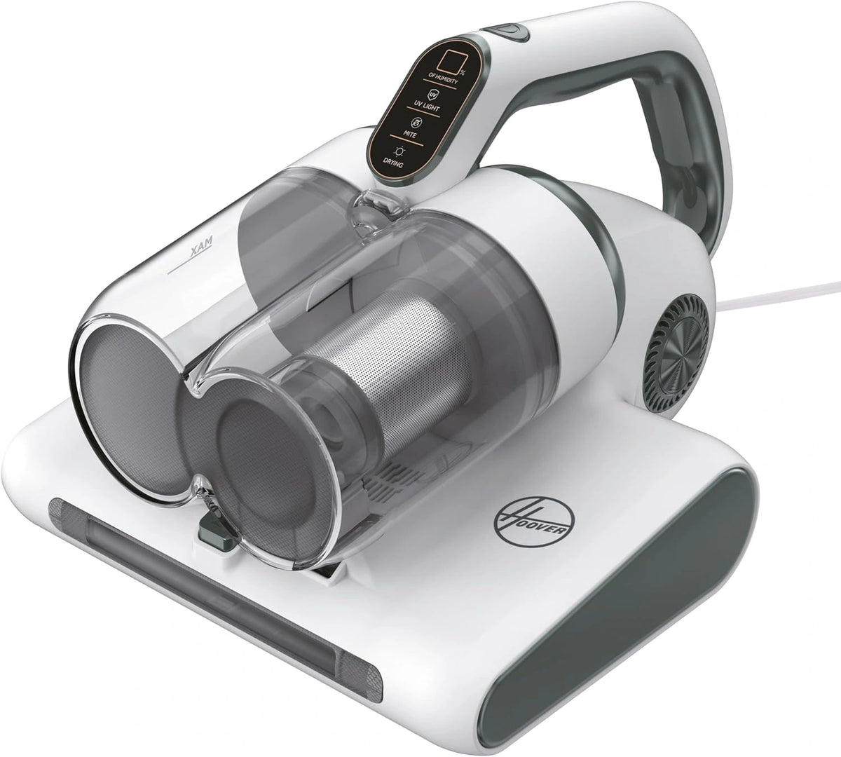 Hoover HMC510UV mijtzuiger voor matrassen en kussens, met stofsensor en uv-licht voor het verwijderen van huisstofmijten, bacteriën, allergenen