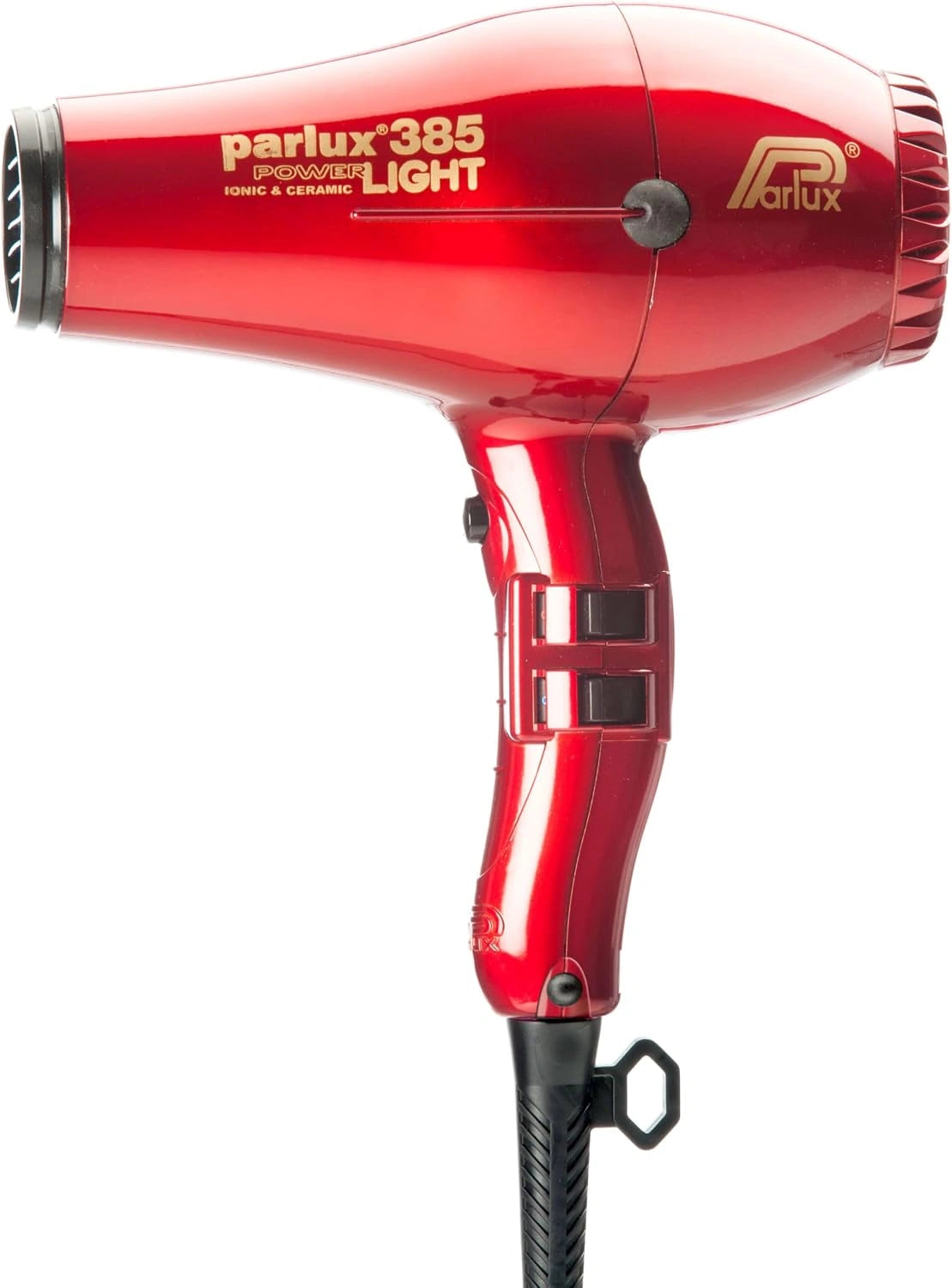 Parlux Powerlight 385 Haardroger in rood. Krachtige en lichte haaraccessoires van 2150 W voor snel