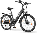 ESKUTE C100 Plus Elektrische Fiets, 26Inch E Bike, Met 250W Hogesnelheidsmotor, 36V 13Ah Verwijderbare Batterij, Topsnelheid 25km/u, LCD-scherm