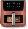 Tognana Iridea Luchtfriteuse, 10 liter, dubbele weerstand, digitaal scherm, timer, 80-200 °C, raam, 2300 W, appelrood, zwart