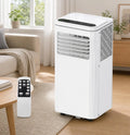 Draagbare airconditioner 10.000 BTU, koelt 450 vierkante voet, 3-in-1 AC met luchtontvochtiger, timer en afstandsbediening, inclusief raamkit, beige